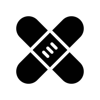 vektör bandaj tıbbi simgesi, basit işaret