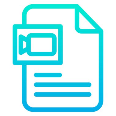 Beyaz arkaplanda basit belge vektör resimleme