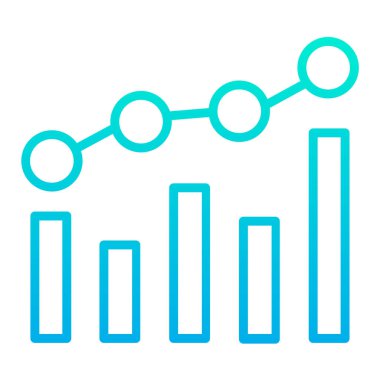 Basit iş grafik simgesi, vektör illüstrasyonu