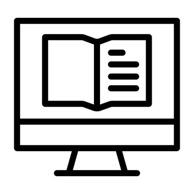 kitap simgesi, vektör illüstrasyonu