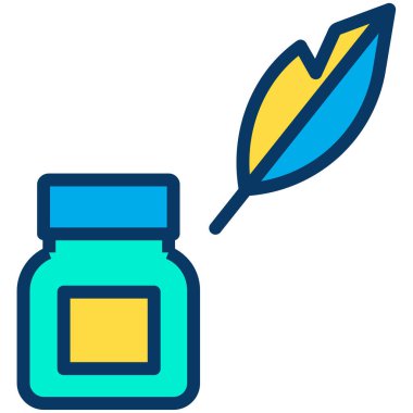 Tüy. Web simgesi basit illüstrasyon