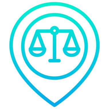 konum pin web simgesi basit illüstrasyon