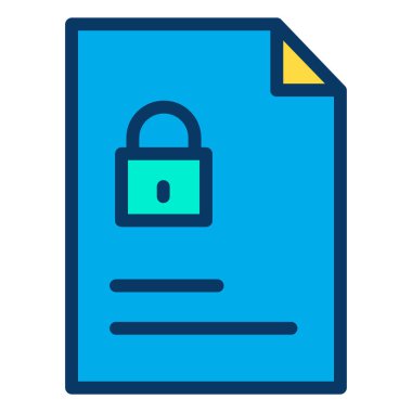 belge ikon vektör illüstrasyonu