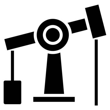 Teleskop. Web simgesi basit tasarım