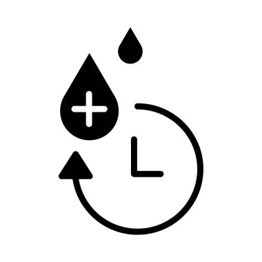 Bir damla simgesinin vektör illüstrasyonu