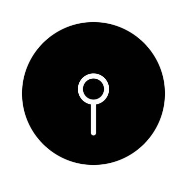 Basit anahtar konsept simgesi, vektör illüstrasyonu