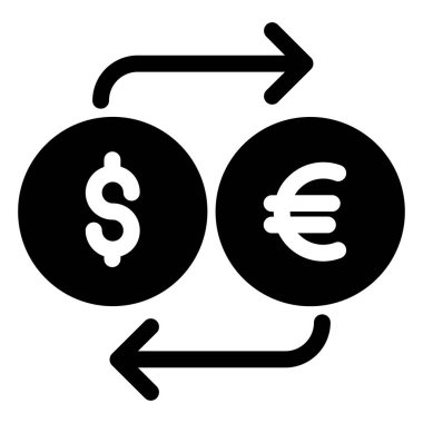 Avro para birimi kavramı basit sanat vektörü illüstrasyonu 