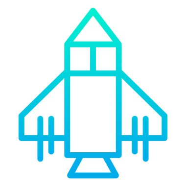 Basit uçuş simgesi, vektör illüstrasyonu