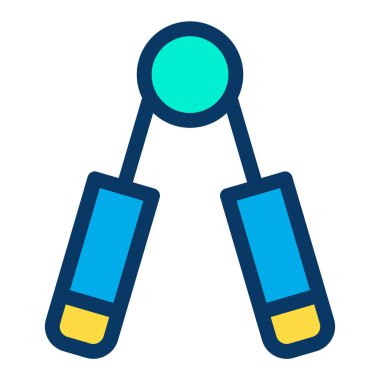 Kişisel ve ticari tema için spor salonu genişletme simgesi tasarımı, vektör illüstrasyonu.