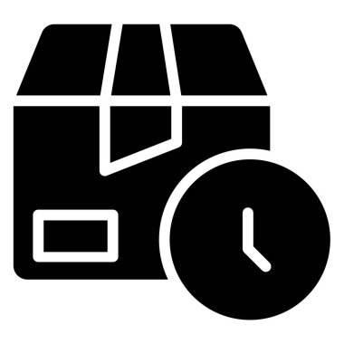 Paket web simgesi basit illüstrasyon