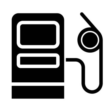 Beyaz arkaplanda basit gaz vektör resimleme