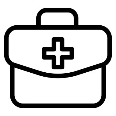 ilk yardım çantası vektör çizim