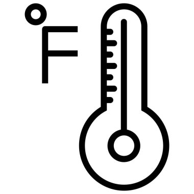 Termometre. Web simgesi basit illüstrasyon