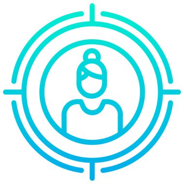 Hedef. Web simgesi basit illüstrasyon