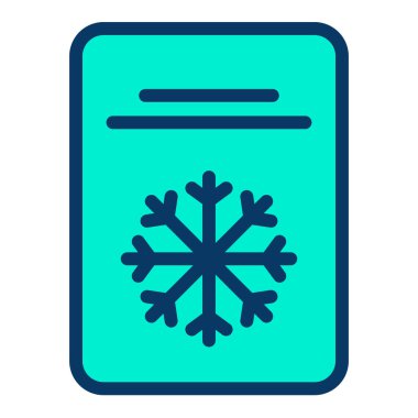 Kar tanesi. Web simgesi basit illüstrasyon