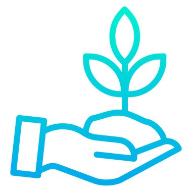 Bitki. Web simgesi basit illüstrasyon