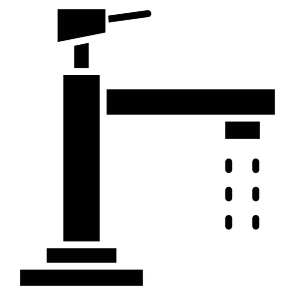 Kran Einfaches Vektor Symbol Auf Weißem Hintergrund — Stockvektor