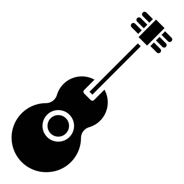 アコースティックギター シンプルなデザイン — ストックベクタ