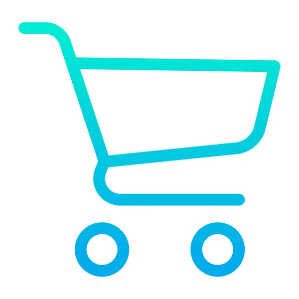 Icono Del Carrito Compras Ilustración Del Vector — Vector de stock