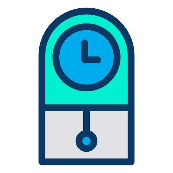 Reloj Icono Web Diseño Simple — Archivo Imágenes Vectoriales