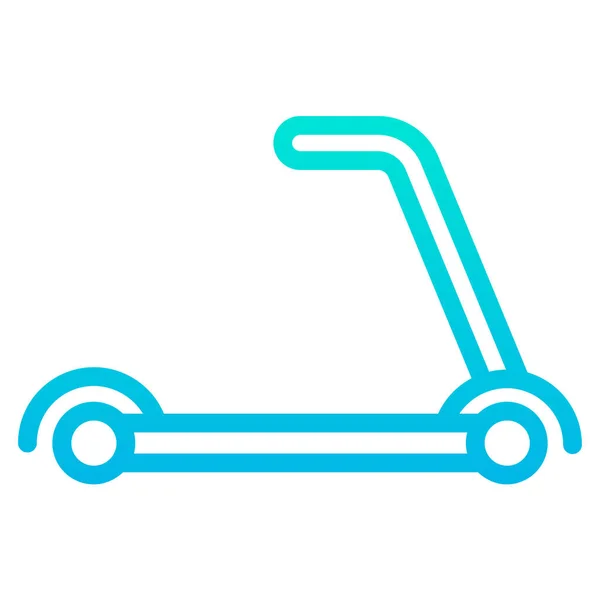 Scooter Icono Web Ilustración Simple — Vector de stock