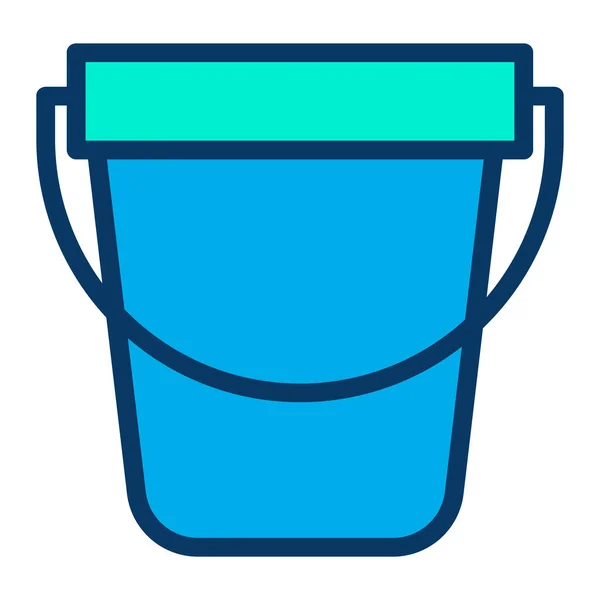 Bucket Web Icon Simple Illustration — Stock Vector