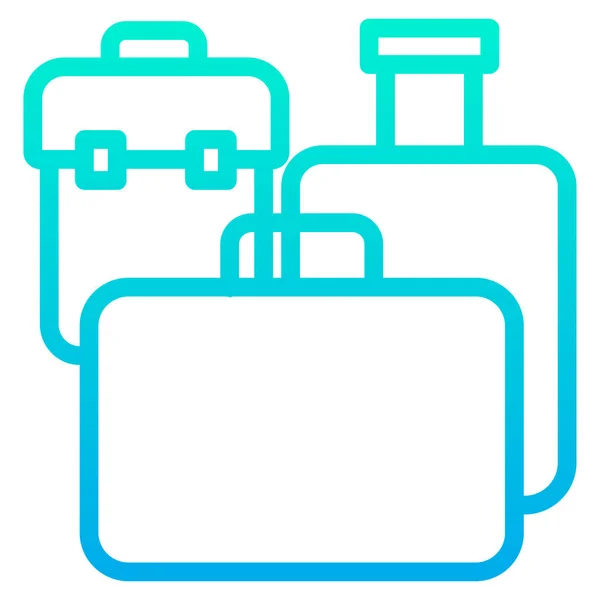 Gepäckvektor Einfache Illustration — Stockvektor