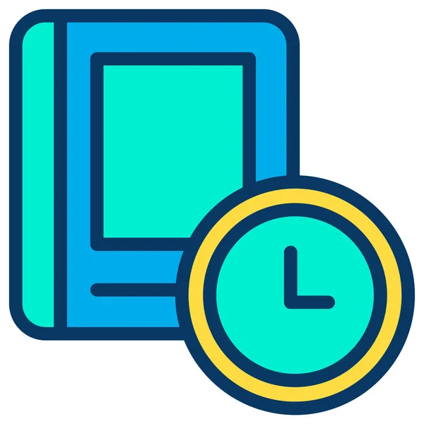 Icono Tiempo Simple Ilustración Vectorial — Vector de stock