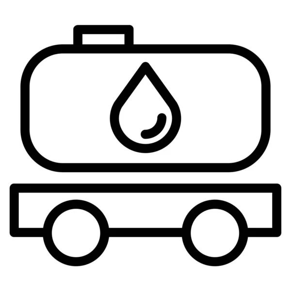 Fuel Tank Simple Illustration — Stock Vector