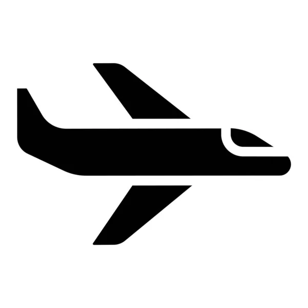Vliegtuig Icoon Vector Illustratie — Stockvector