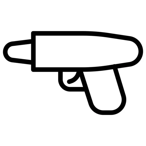 Pistola Icono Web Ilustración Simple — Archivo Imágenes Vectoriales