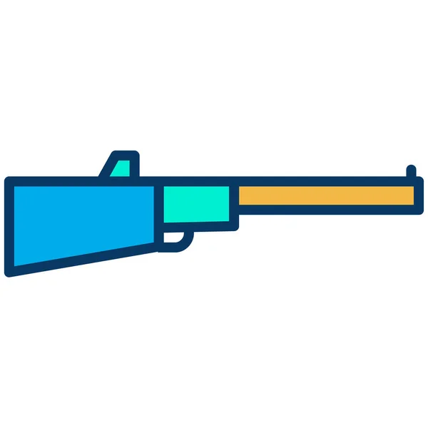 ライフル銃だ Webアイコンシンプルなイラスト — ストックベクタ