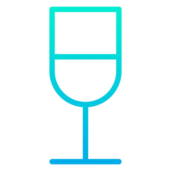 Wijn Web Icoon Eenvoudige Illustratie — Stockvector