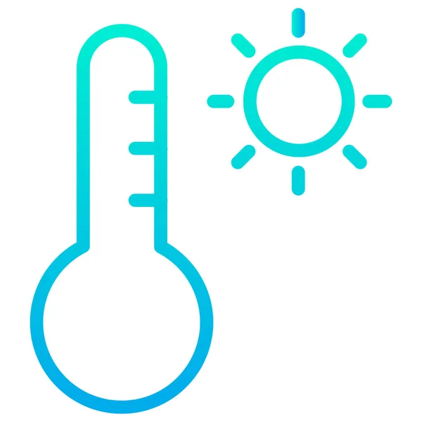 Temperatura Icono Simple Ilustración Vectorial — Vector de stock