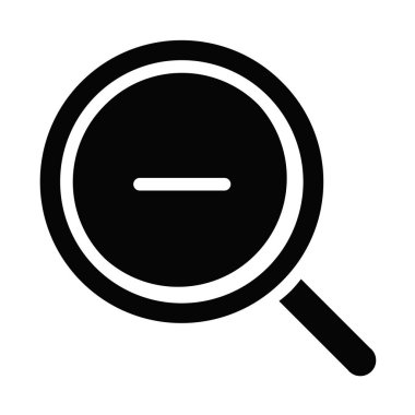 Yakınlaştır. Web simgesi basit illüstrasyon