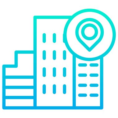 konum minimalist vektör simgesi beyaz üzerinde izole