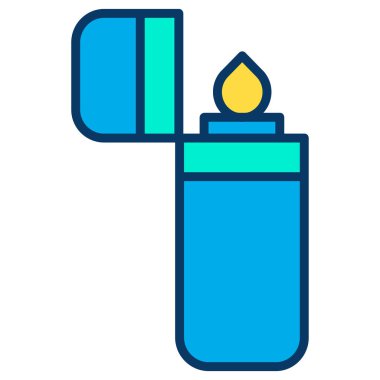 Çakmak. Web simgesi basit illüstrasyon