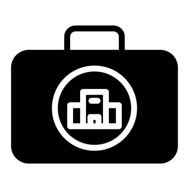 Bagaj vektörü basit illüstrasyon