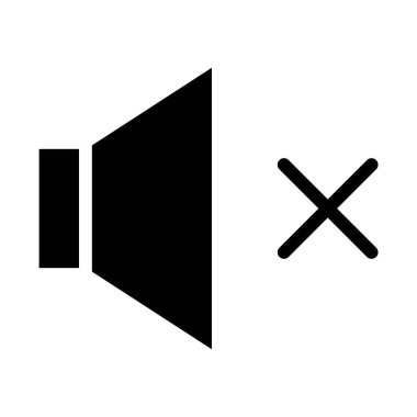 Ses düzeyi simgesi, basit simge, vektör illüstrasyonu