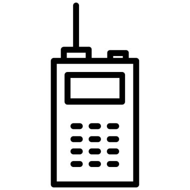 Walkie talkie kutsal kişilerin resmi, vektör çizim