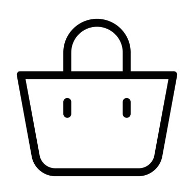 Çanta. Web simgesi basit illüstrasyon 