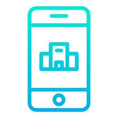 Smartphone Simgesi, vektör illüstrasyonu