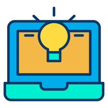 dizüstü bilgisayar simgesi, vektör illüstrasyonu