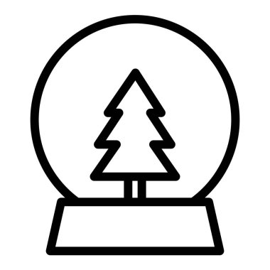 Noel ağacı simgesi vektör illüstrasyonuName