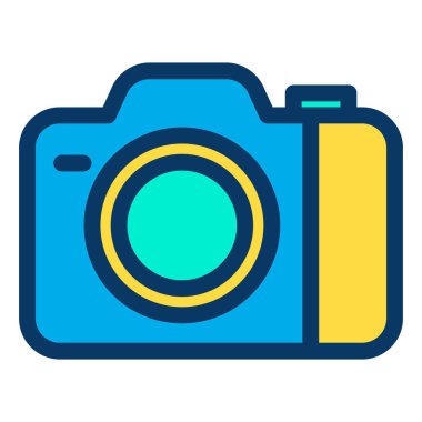 Kamera. Web simgesi basit illüstrasyon 