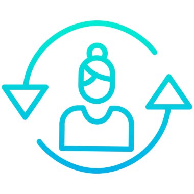 Basit kullanıcı arayüzü simgesi, vektör illüstrasyonu