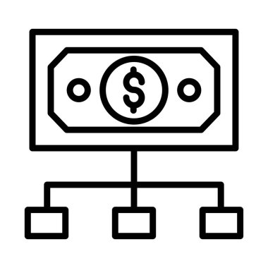 iş ve finans satırı simgesi