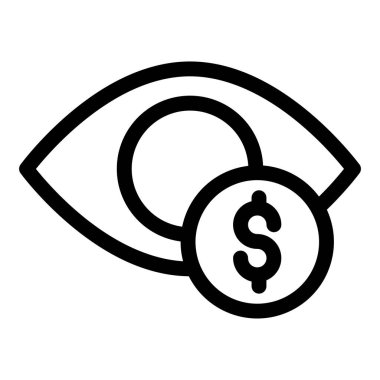 Dolar. Web simgesi basit tasarım