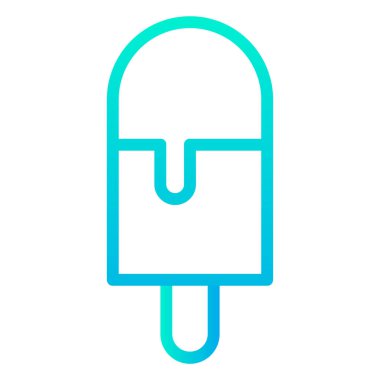 dondurma, yaz konsepti, vektör çizimi