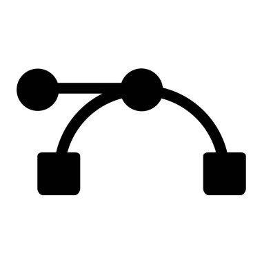 Beyaz arkaplanda basit vektör simgesi